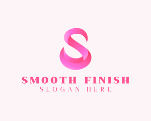 Pink Swan Letter S  logo design