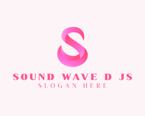 Pink Swan Letter S  logo design