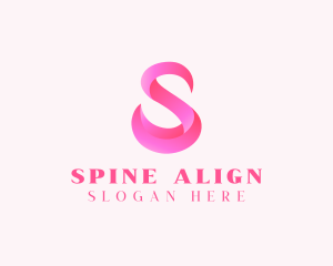 Pink Swan Letter S  logo design