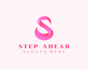 Pink Swan Letter S  logo design