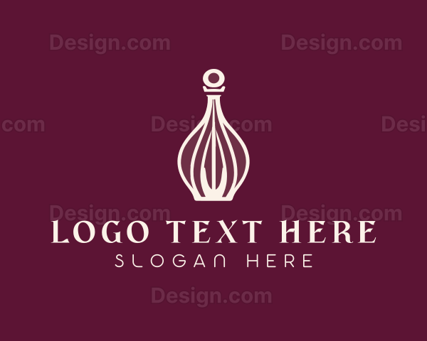 Elegant Perfume Bottle Logo