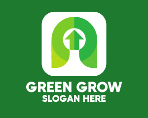 Green Arrow Application logo design