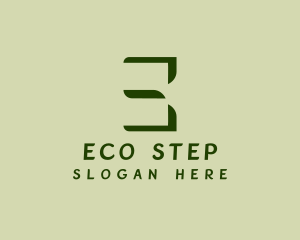 Eco Friendly Spa Letter E logo design