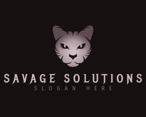 Feline Cat Animal logo design