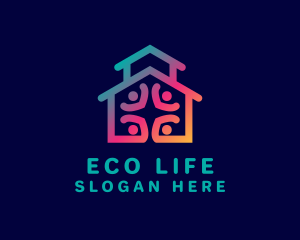 House Charity Shelter  logo design