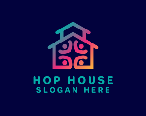 House Charity Shelter  logo design