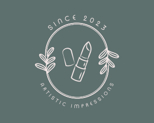 Lipstick Makeup Salon logo design