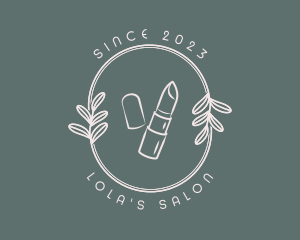 Lipstick Makeup Salon logo design