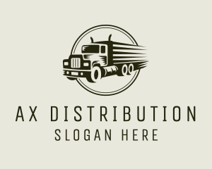 Truck Logistics Travel logo design