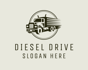 Truck Logistics Travel logo design