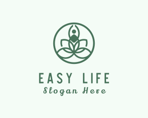 Botanical Wellness Yoga logo design