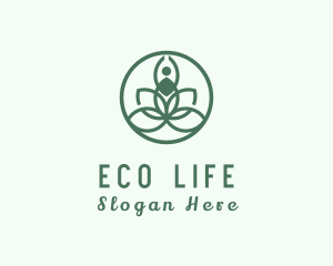 Botanical Wellness Yoga logo design