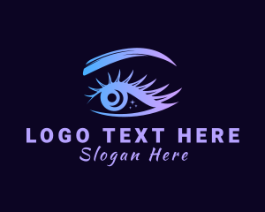 Gradient Beautiful Eye logo