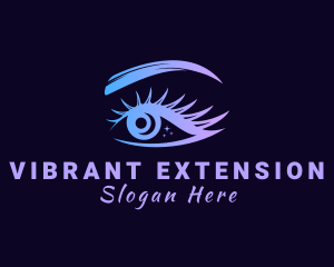 Gradient Beautiful Eye logo design