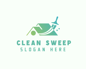 Squeegee House Cleaning logo design