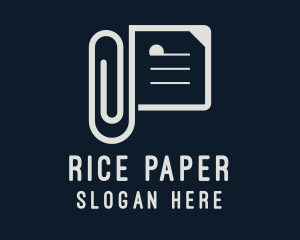 Office Paper Clip  logo design