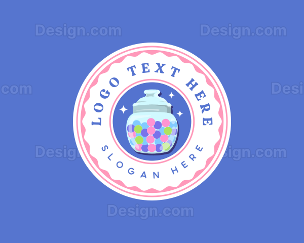 Candy Bubblegum Jar Logo