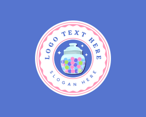 Candy Bubblegum Jar Logo