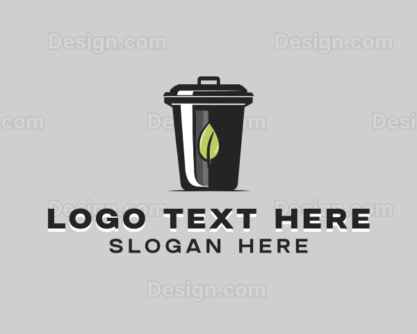 Garbage Recycling Bin Logo