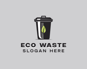 Garbage Recycling Bin  logo design