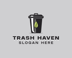 Garbage Recycling Bin  logo design