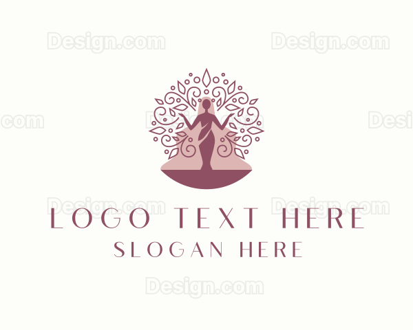 Feminine Woman Tree Logo