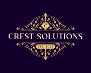 Flower Crest Decorative logo design