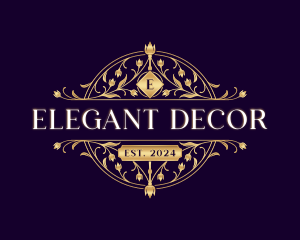 Flower Crest Decorative logo design