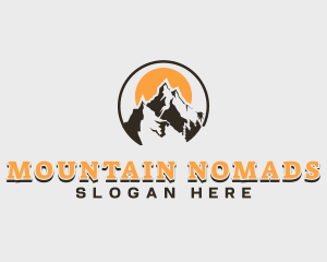 Climbing Mountain Summit logo design