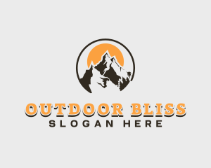 Climbing Mountain Summit logo design