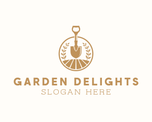 Yard Garden Shovel logo design