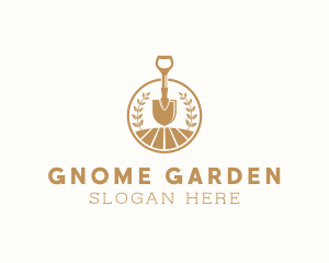 Yard Garden Shovel logo design