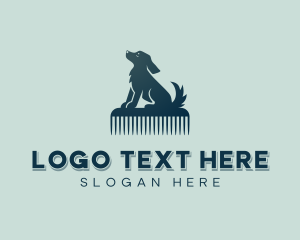 Dog Grooming Comb logo