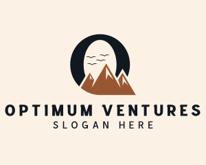 Mountain Peak Letter O logo design