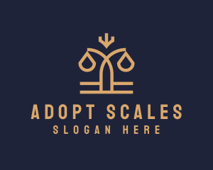 Legal Justice Scale logo design