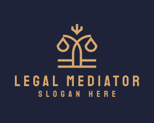 Legal Justice Scale logo design