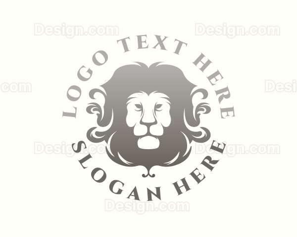 Elegant Lion Mane Logo