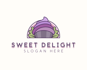 Natural Taro Cupcake logo design