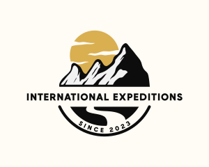 Mountain Travel Hiking logo design