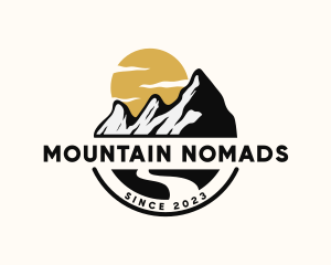 Mountain Travel Hiking logo design