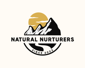 Mountain Travel Hiking logo design