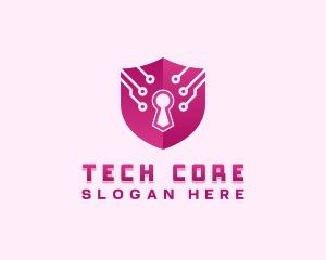 Shield Tech Security logo design