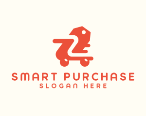 Shopping Cart Tag logo design