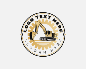 Excavator Excavation Contractor Logo