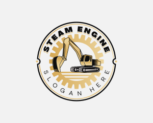 Excavator Excavation Contractor logo design