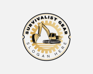 Excavator Excavation Contractor logo design