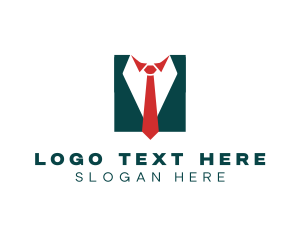 Professional Necktie Suit Outfit logo