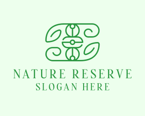 Natural Biotech Leaf logo design