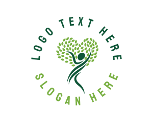 Heart Tree Woman logo