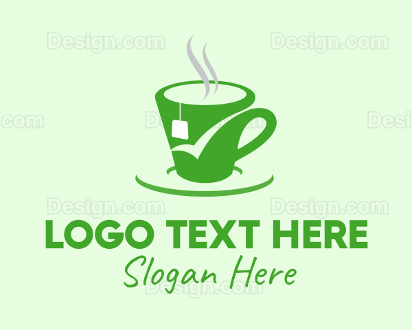 Green Tea Cup Logo